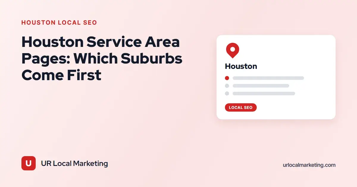 Houston Service Area Pages: Which Suburbs Come First