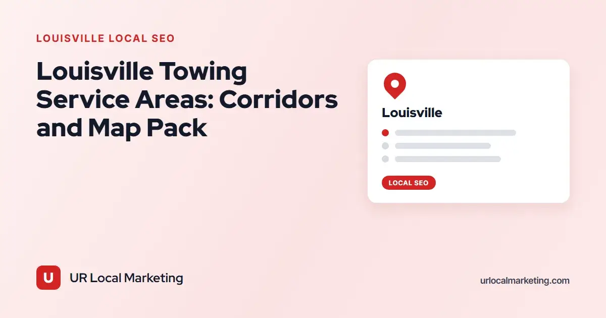 Cover image for Louisville Towing Service Areas: Corridors and Map Pack