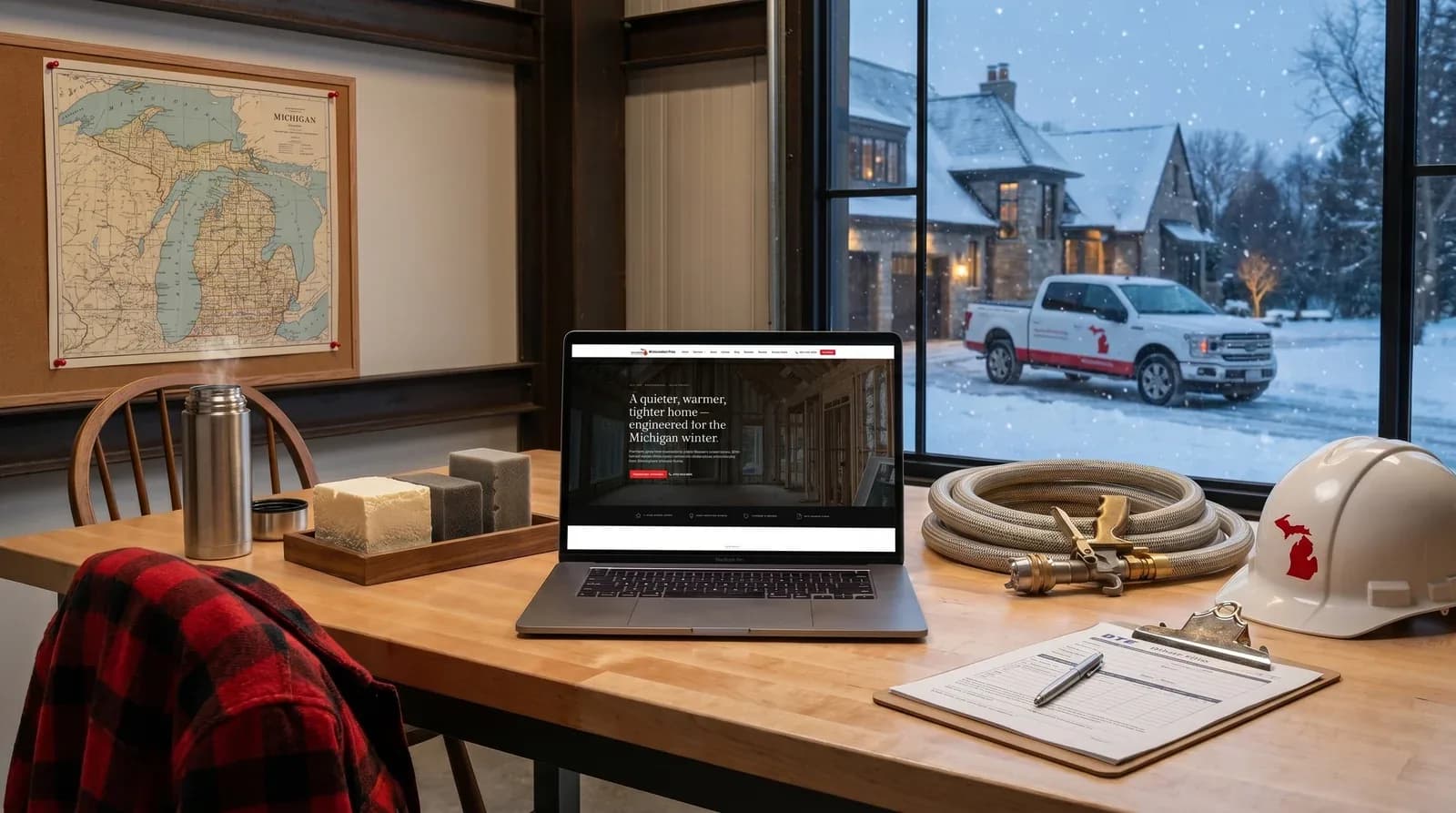 Michigan Insulation Pros: Premium Spray Foam Contractor Website for Metro Detroit website screenshot