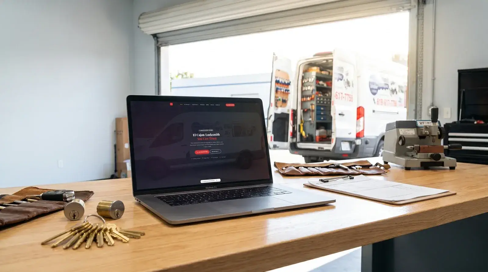 California Under Lock and Keys: El Cajon Locksmith Website & Local SEO website screenshot