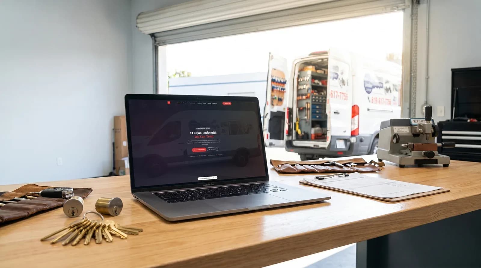 California Under Lock and Keys: El Cajon Locksmith Website & Local SEO website screenshot