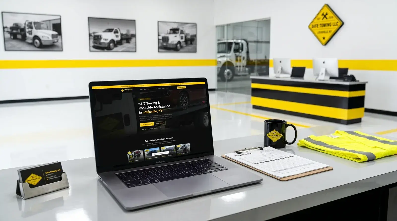 Safe Towing LLC website screenshot