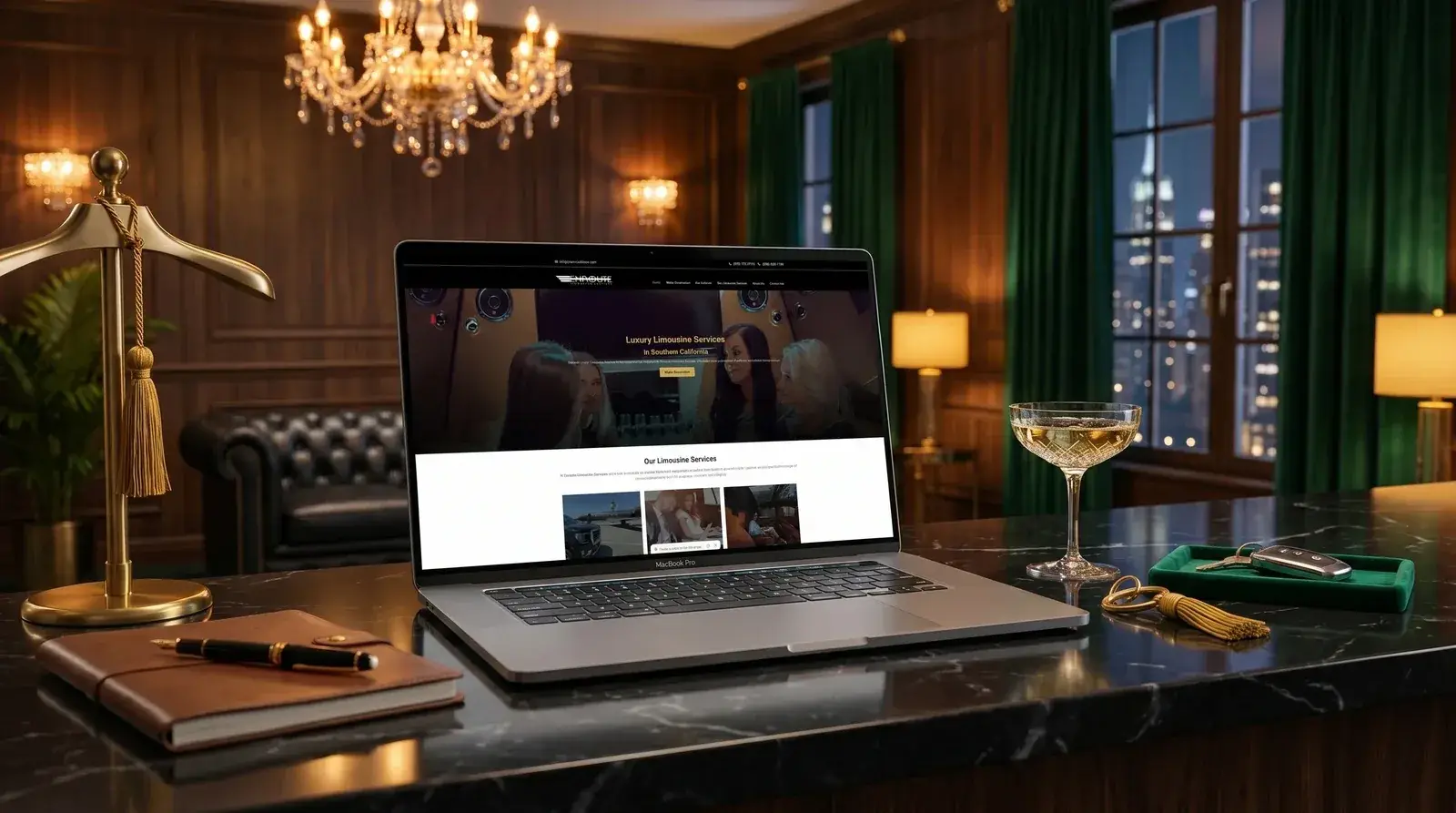 Enroute Limousine Services website screenshot