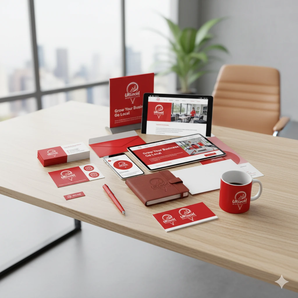 Branding and graphic design showcase: logos, colors, typography, and collateral