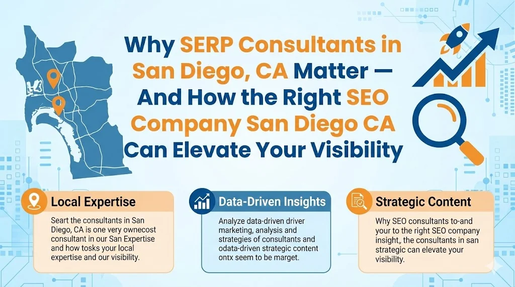 Why SERP Consultants in San Diego, CA Matter — And How the Right SEO Company San Diego CA Can Elevate Your Visibility